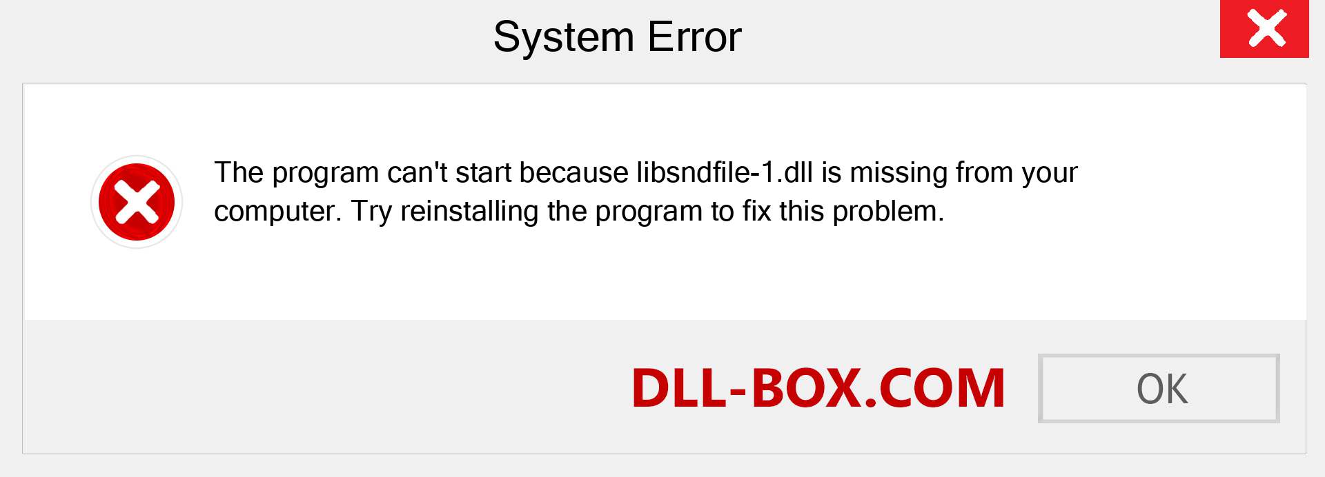  libsndfile-1.dll file is missing?. Download for Windows 7, 8, 10 - Fix  libsndfile-1 dll Missing Error on Windows, photos, images