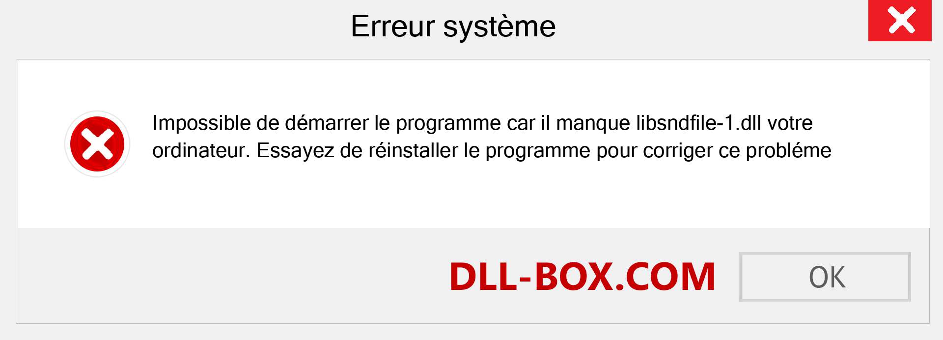 Le fichier libsndfile-1.dll est manquant ?. Télécharger pour Windows 7, 8, 10 - Correction de l'erreur manquante libsndfile-1 dll sur Windows, photos, images